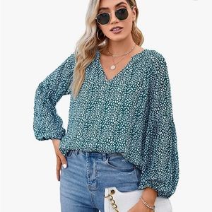 Cheetah print blouse XXL